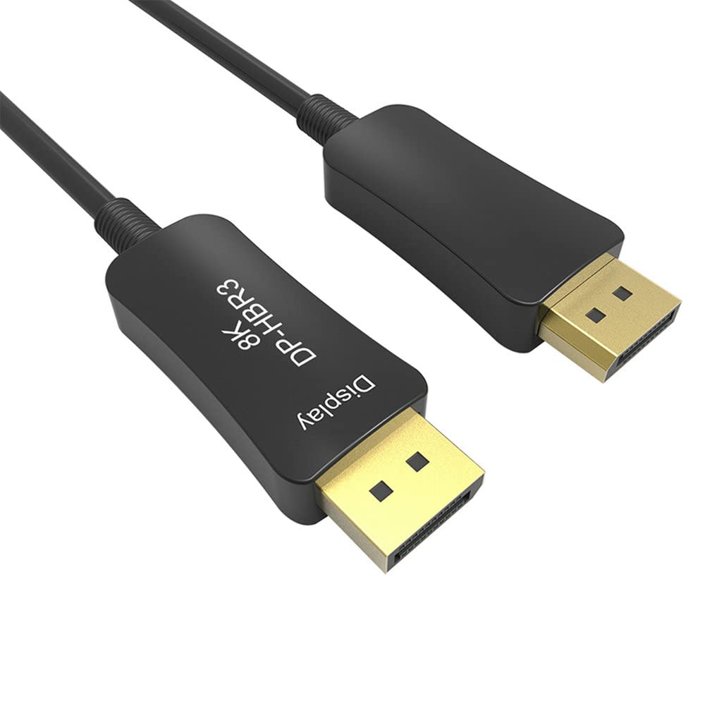 Cavo in fibra da DP a DP maschio a maschio, 32 Gbps, ad alta velocità, 8 k@60 hz, 4 k@140 hz, DP 1.4, porta display per videoproiettore, host PC, scheda grafica 8 metri