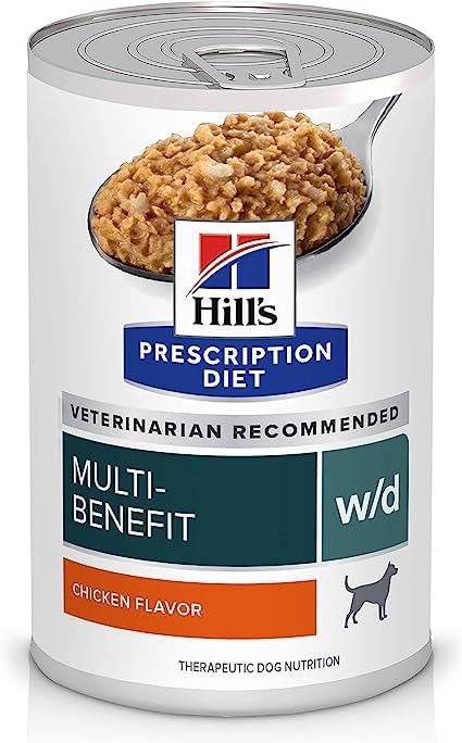 Hill's w/d Multi-Benefit with Chicken Canned Dog Food, 13 oz, Pack of 6