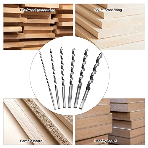 HPMAISON Auger Bit, 6 PCS Auger Bit Set Hex Drill Bits 230mm, Set of Drill Bits in Spiral Stainless Steel with 6mm 8mm 10mm 12mm 14mm 16mm Drill Bit 6 HPMAISON Auger Bit, 6 PCS Auger Bit Set Hex Drill Bits 230mm, Set of Drill Bits in Spiral Stainless Steel with 6mm 8mm 10mm 12mm 14mm 16mm Drill Bit - Image 6