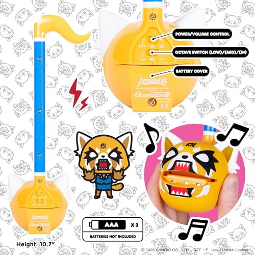 Image of Otamatone Special Edition Sanrio (Aggretsuko - Rage) - Fun Electronic Musical Toy Synthesizer Instrument by Maywa Denki (Official Licensed) [Includes Song Sheet and English Instructions]