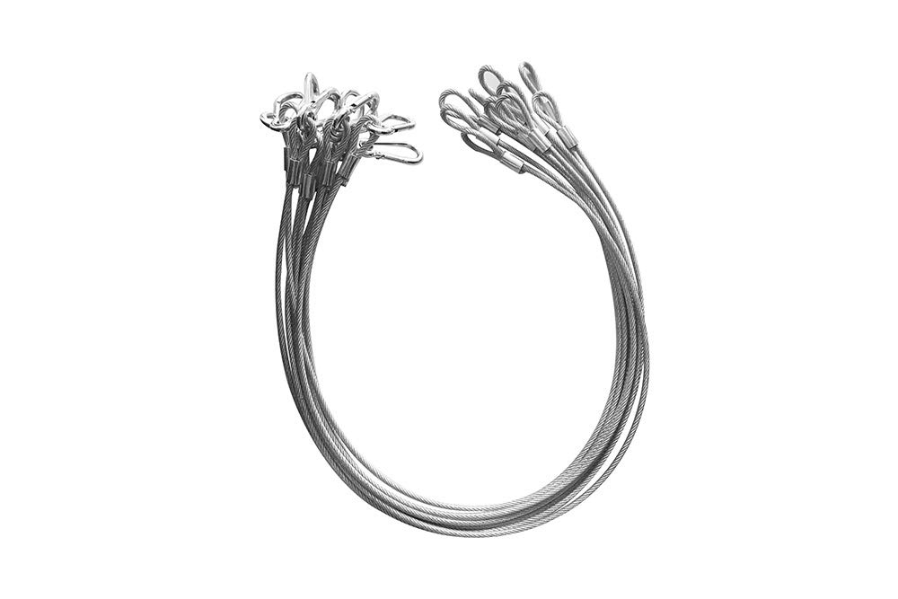 IMRELAXSafety Cables for Stage Light, 10-Pack Safety Ropes 110lb Load Duty 31.5inches Stainless Steel Cables