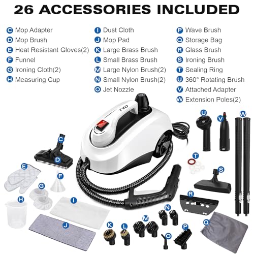 Tvd Steam Cleaner, Heavy Duty Canister Steamer With 28 Accessories, Steam Mop With 5M Extra-Long Power Cord For Home Floor Cleaning thumb #2