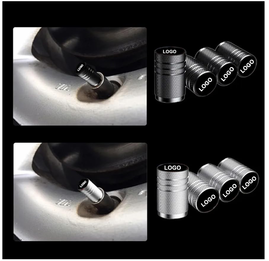 Image of Car Tyre Valve Caps - Luxurious Metal Car Accessories 2025 | Durable Valve Stem Air Covers with Logo | Stylish Car Wheel Cap Fit (SU ZU KI)