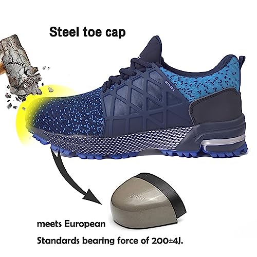 Image of SUADEX Steel Toe Shoes for Men Women Indestructible Work Safety Sneakers