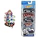 Hot Wheels City Super Dino Robot Garage avec T-Rex, pour contenir jusqu’à 100 voitures + Coffret 5 véhicules, jouet pour enfant de petites + Malette de Lancement Track Builder pour Circuits de Petites