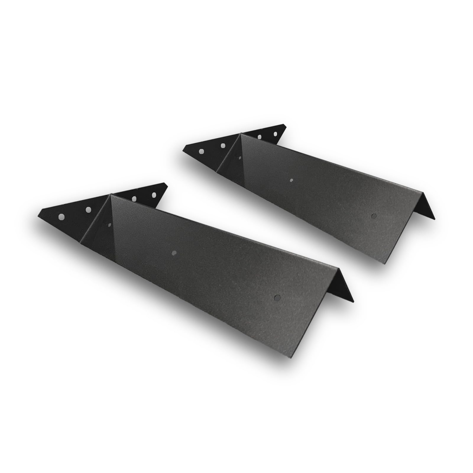 FenceEasy™ Arris Rail Fence Brackets – Textured Black Steel – 75mm x 75mm Rail Joiner for Timber & Concrete Posts – Pack of 1, 2 or 4 – UK Made (2)