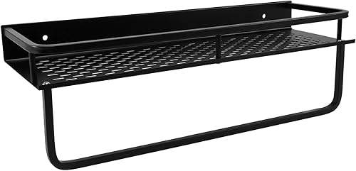 Cusstally Estante de baño organizador de esquina con espacio de barra estantes de cocina de aluminio estante de almacenamiento de champú para ducha