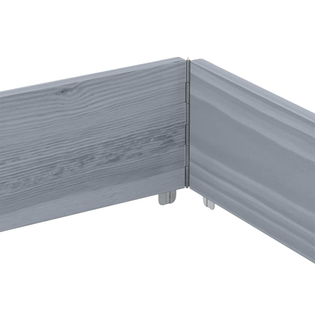 Paretale per Pallet Grigio 150x100 cm in Legno Massello di Pino, Commercio e Industria,Movimentazione di Materiali,Pianali di carico e Pallet, 13kg-4010303