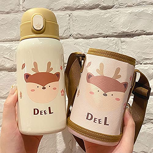 Amazon｜XYAN 600 / 400ml子供漫画飲みのボトル二重層316ステンレス鋼