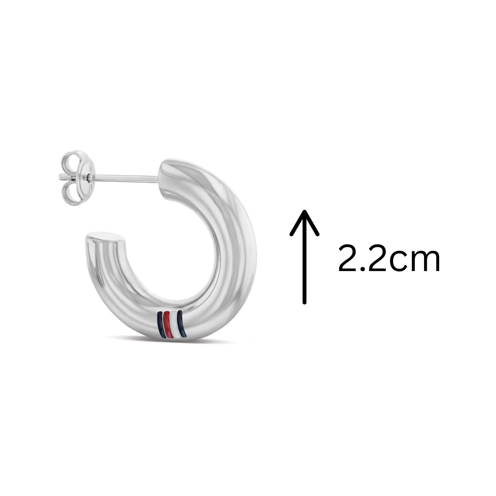 Tommy Hilfiger Jewelry Pendientes de Aro para Mujer de Acero Inoxidable – Disponibles en Plateado o Dorado