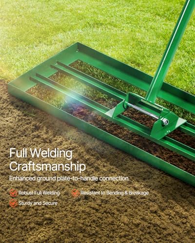 Rastrillo nivelador para césped VEVOR 30x10 pulgadas miniatura 5