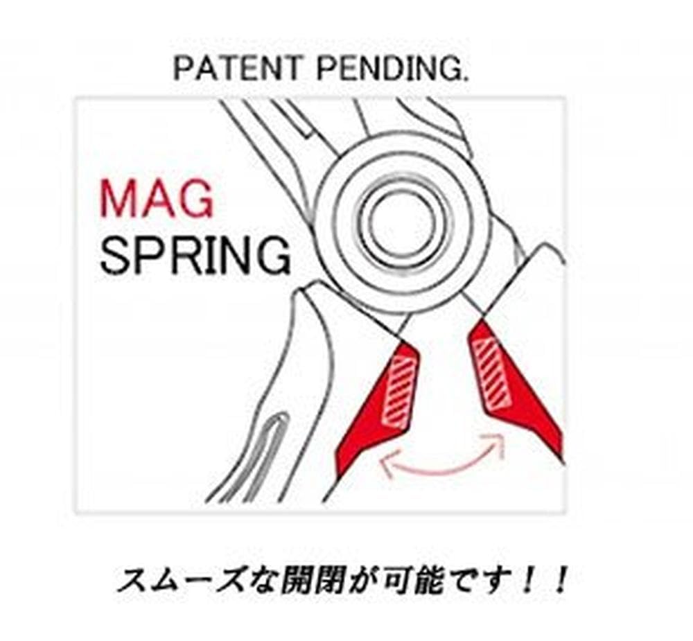 Rapala - Alicates de Pesca RCD Mag Spring Pliers - Material de Pesca con Mordazas de Acero Inoxidable - Artículo de Pesca con Muelle Resistente - Mango Ergonómico Soft Grip - 20 cm - Negro/Rojo
