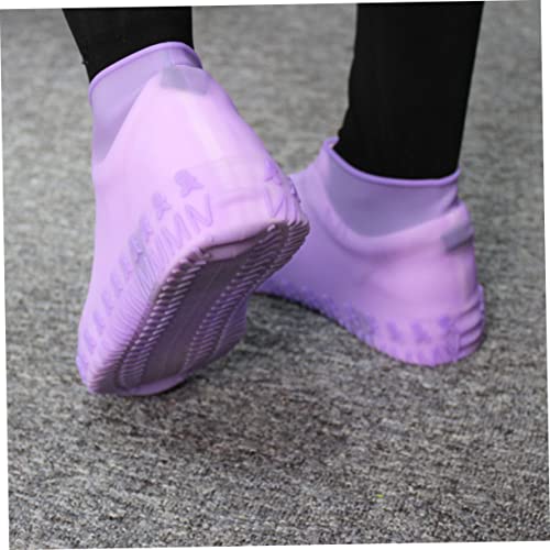 Protector para calzado resistente impermeable de silicona Mikikit para uso unisex, cubre zapatos para lluvia y actividades al aire libre miniatura 4