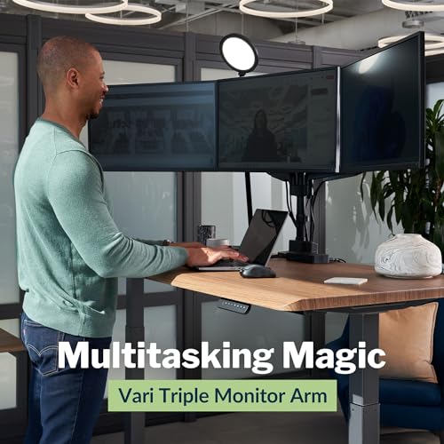 Image of Vari Triple Monitor Arm - Black