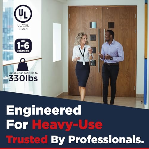 image for OAKMOORE Commercial Heavy Duty Automatic Door Closer, ADA UL Grade 1 L