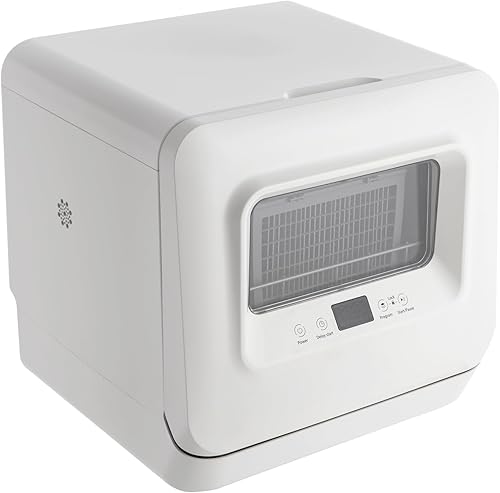 CNCEST Lavavajillas de encimera, lavavajillas portátil, lavavajillas, 5.5L Consumo de agua