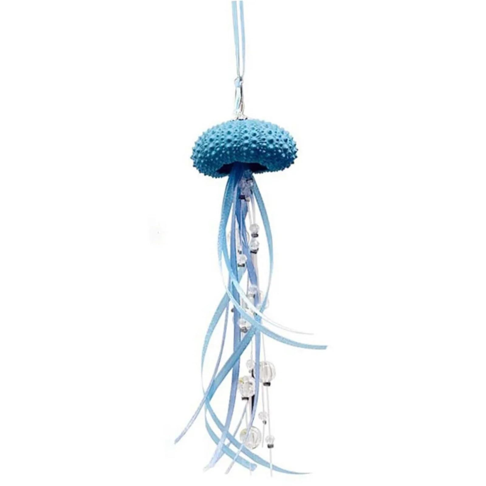 Jellyfish Prism Pendant Wind Chime - Exquisite Ocean-Themed Sea Shell Decor(Blue,3pc)