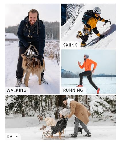 GEEK LIGHTING Men's Fleece Sweatpants Sherpa Lined Warm Drawstring Elastic Pants with Pockets4