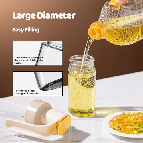 Image of Kettlekane 250Ml Glass Oil Spray Bottle for Kitchen, Refillable Food Grade Oil Vinegar Sprayer Bottles, Oil Sprayer for Air Fryer for Salad, BBQ, Roasting (Multi Colour)