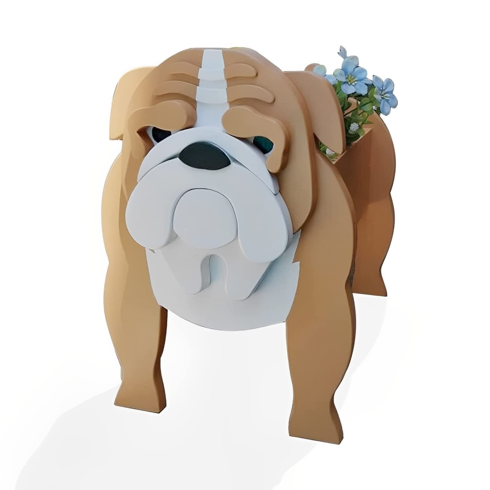 HLASMSPE Pekingese Planter Plant Pot, Flower Pot For Garden Decora, Small Pupy Gifts for Women, Dog Shape Plant Container Holder Dog Storage Box, 24 * 18cm — image 1
