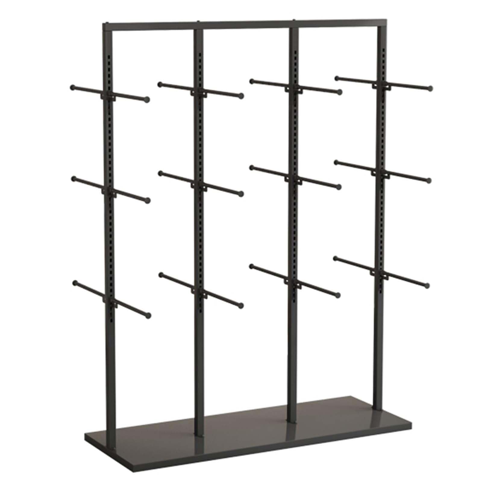 Soporte de exhibición de Metal para Ropa Interior de Boutique, Estante de Ropa para Tienda minorista, Colgador de Ropa, Sujetador de pie, Estante de Almacenamiento (Negro 39.4 in)