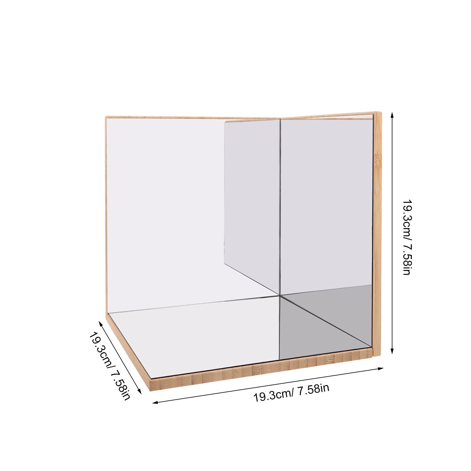 UPKOCH Lustro Montessori dla dzieci – Przedszkolne lustro do eksperymentów naukowych – Edukacyjne materiały Corner Angle – Interaktywna zabawka do eksploracji