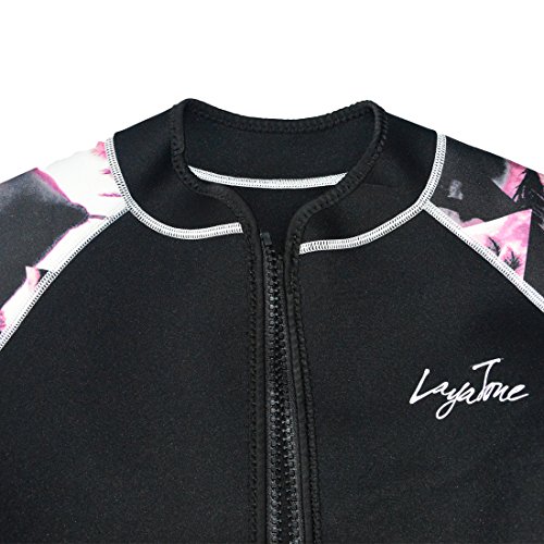 image for LayaTone Wetsuit Top Men Women 3mm Neoprene Jacket Adults Surfing Scub