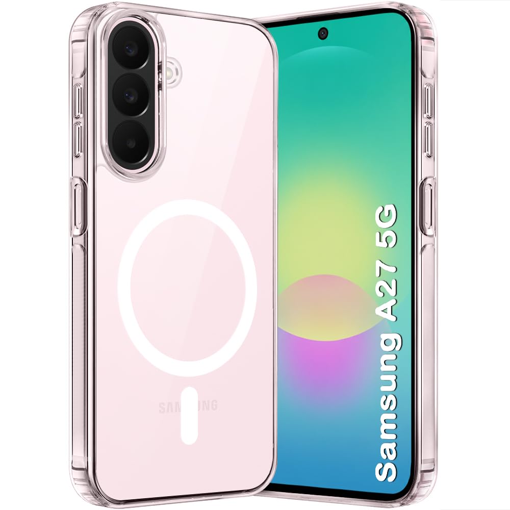 TheGiftKart Ultra-Hybrid Back Case Cover for Samsung Galaxy A27 5G Compatible with MagSafe | Hard Crystal Clear Back | Shockproof Bumper Cover Case for Samsung Galaxy A27 5G (PC & TPU, Transparent)-image-34