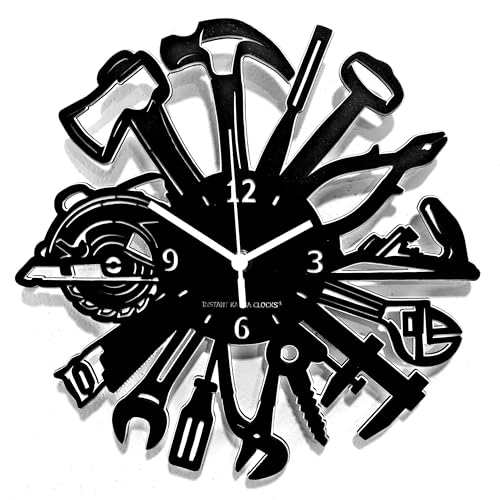 Instant Karma Clocks | Orologio da Parete Attrezzi da Lavoro | Design per Falegnami Meccanici Artigiani | Decorazione Officina Laboratorio Idraulico Muratore