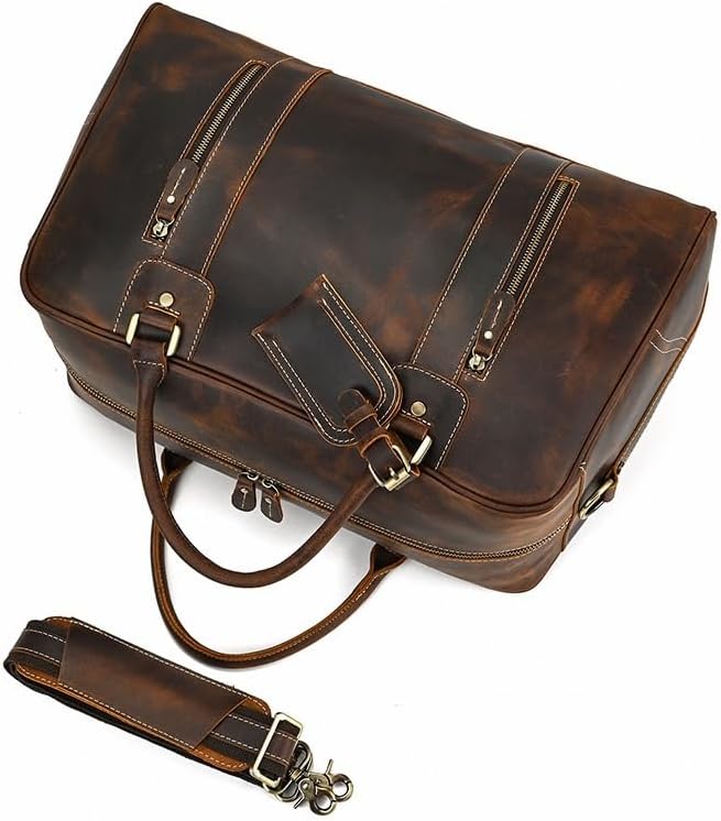 [アールエフエムアルバイト] ハンドバッグ-handbag トラベルカバン ヴィンテージ 牛革 ハンドバック オオキャパシタンス ヘッドレイヤ ギュウカワ ダッフル-duffleバッ