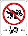 Produktbild RAHMENLOS Original Blechschild Hinweis-Schild: Kein Hundeklo Haufen-Verbot