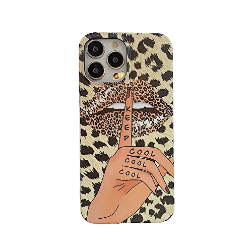 Zaxgf Coque pour iPhone 11, Coque iPhone 11 Motif Tendance pour Femmes et Filles Etui Coque de Protection en Silicone Souple et Fine Antichoc Case Cover pour iPhone 11,Doigt imprimé léopard Cover