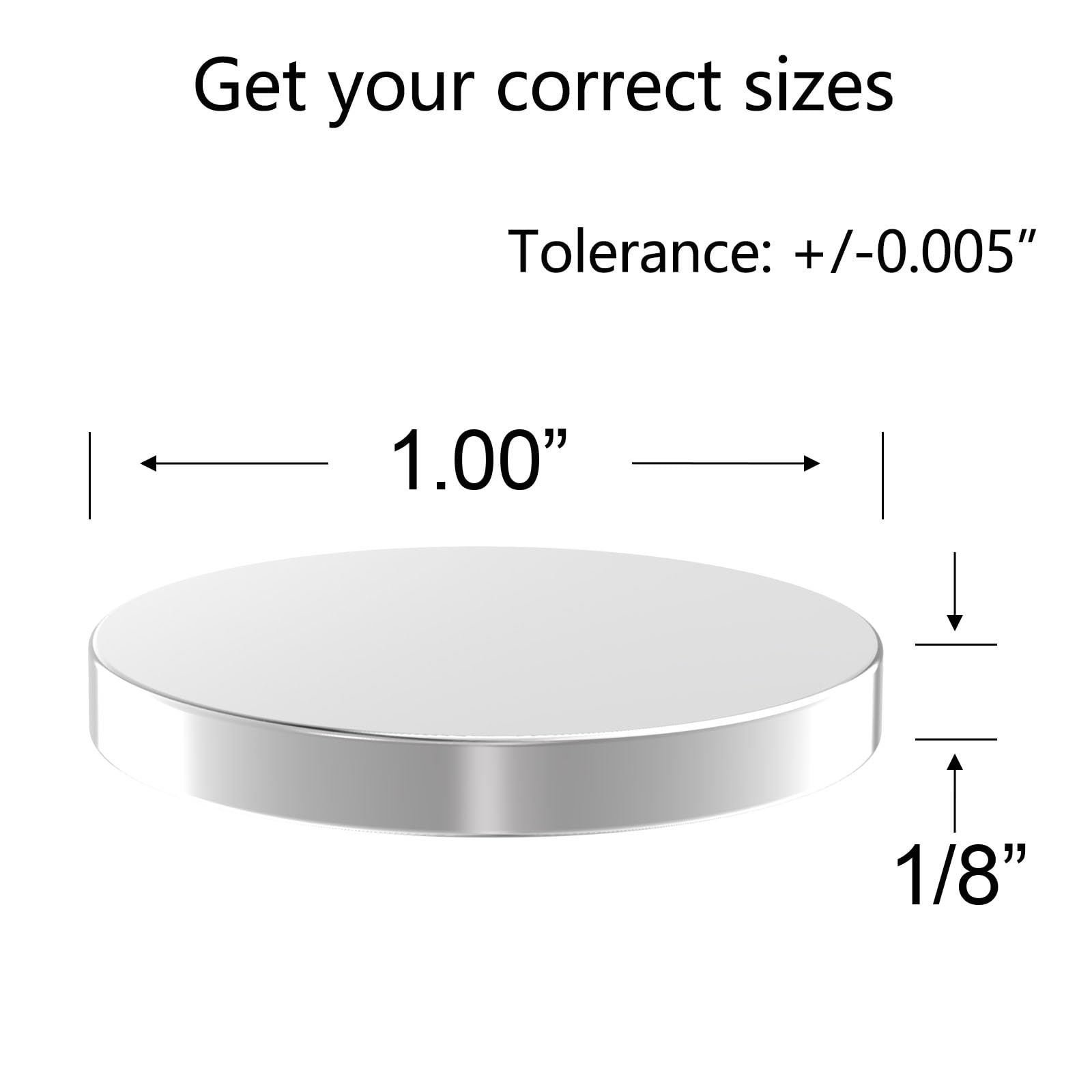 Strong Neodymium Disc Magnet N52-1.00 D x 18 H - 10 Pack Most Powerful Rare Earth Magnets Round Fridge Magnets Refrigerator Magnet for Whiteboard Locker DIY Building Scientific product thumbnail 4