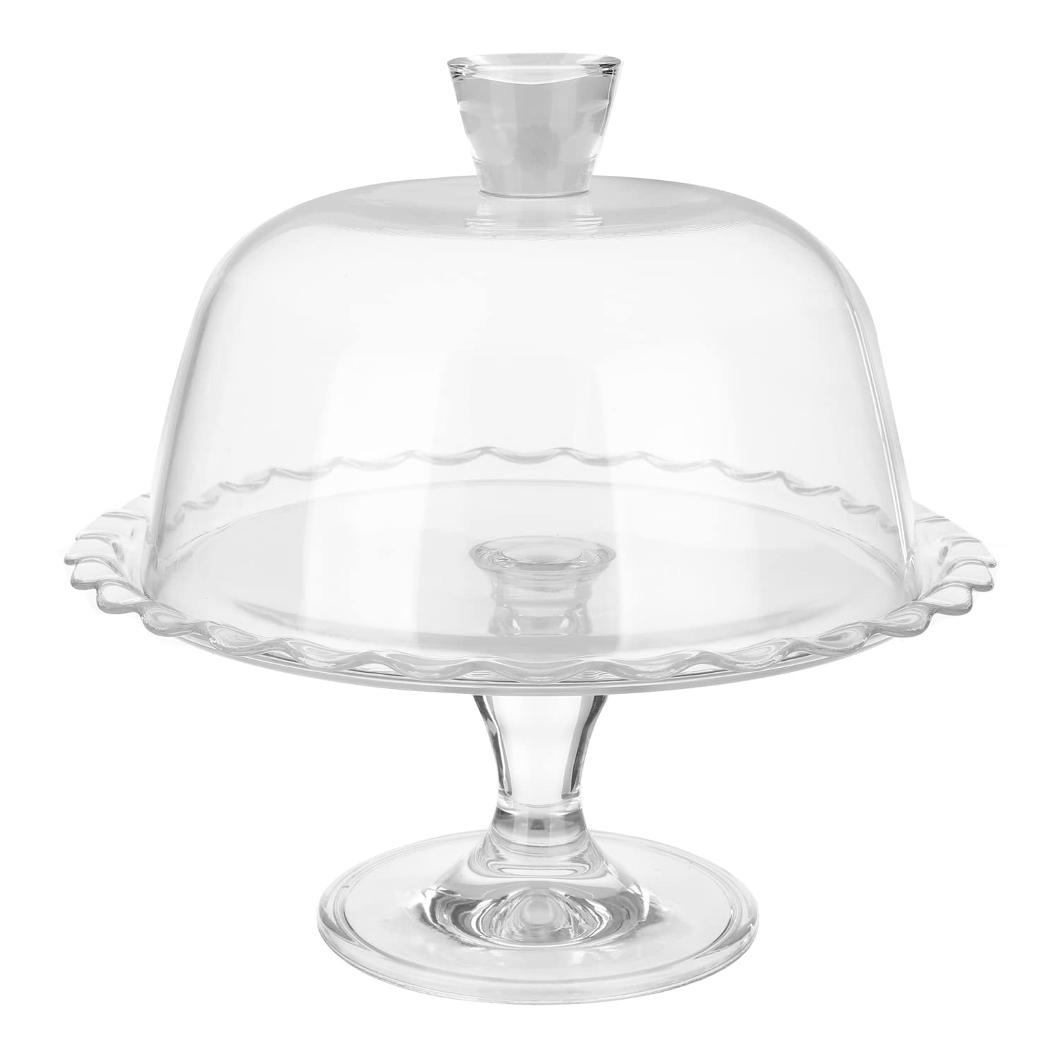 Cloche In Vetro Pasabahce Segreto De Gourmet – Espositore Per Torte Diametro 32 Cm, Base E Campana In Vetro Trasparente, Elegante E Pratico, Per Presentare Dolci E Buffet