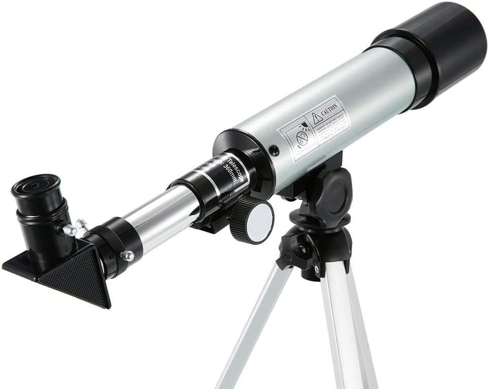 Land & Sky Telescope - Optical Glass & Metal Tube Refractor Telescope (90X Power) with Free Tripod & 2 EYEPIECES- telescopes for Astronomy- Catadioptric Telescopes