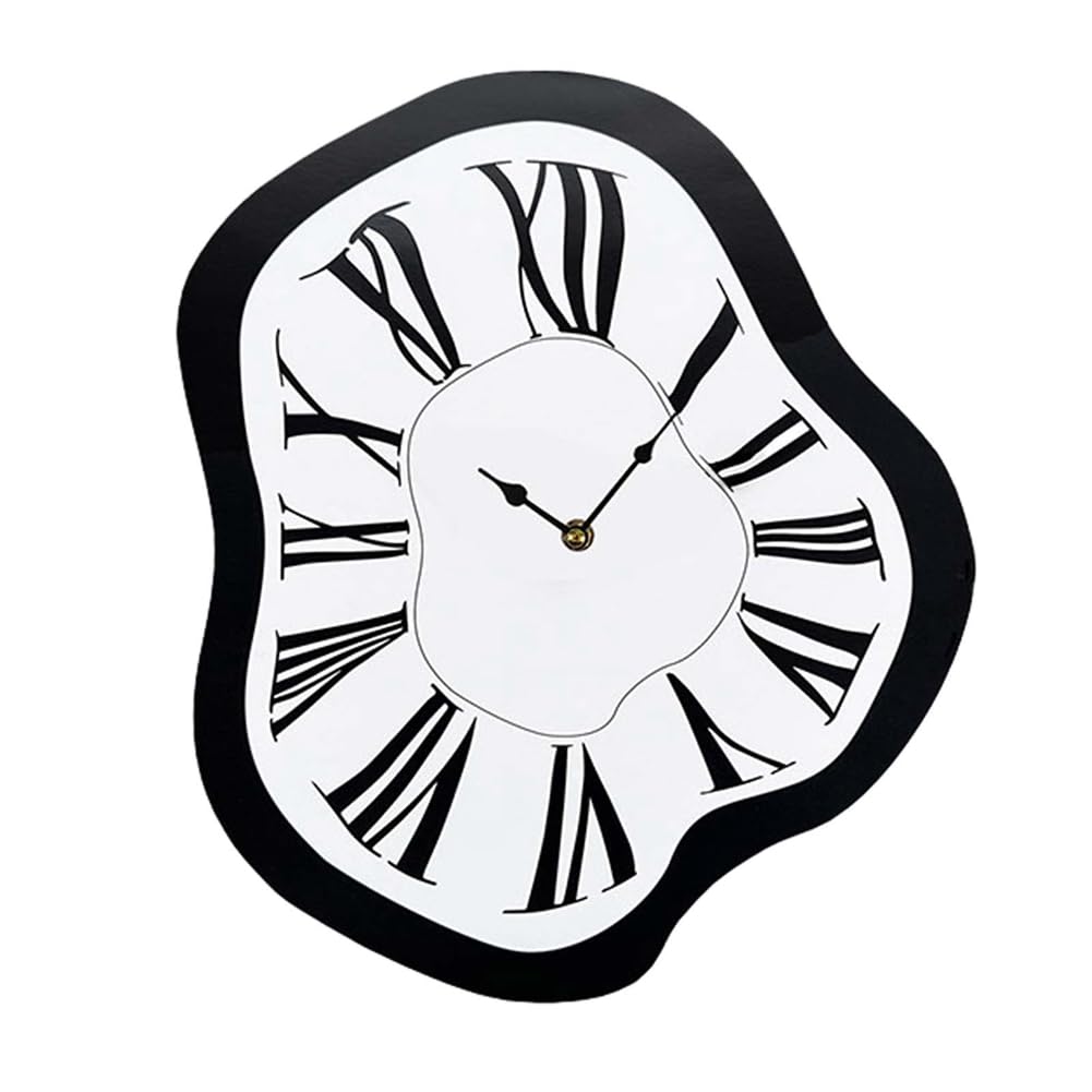 CTRLZS 'S Twisted Clock, INS Style Wall Clock, Silent Wall Clock, Simple Clock for Decorating Living Room