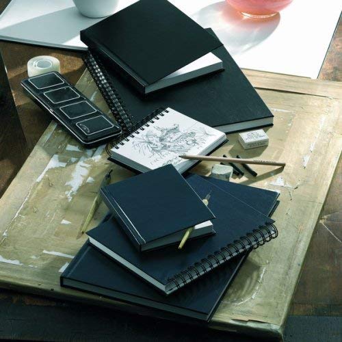 Winsor & Newton A5 Hard Back Sketch Book Black,WN6677234 - Image 2