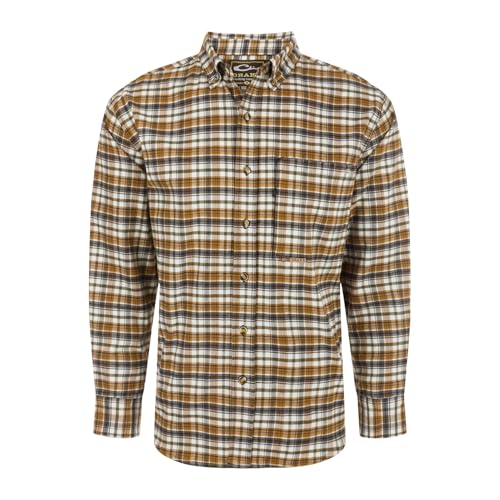 Drake Waterfowl Men's Autumn Brushed Twill Plaid Button-Down Long Sleeve Shirt
