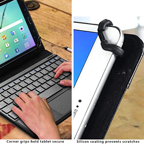 Cooper Touchpad Executive [Tastiera Multi-Touch del Mouse] Custodia per Tablet da 9-10.5 Pollici | Universale | iPadOS, Android, Windows | Bluetooth (Nero)