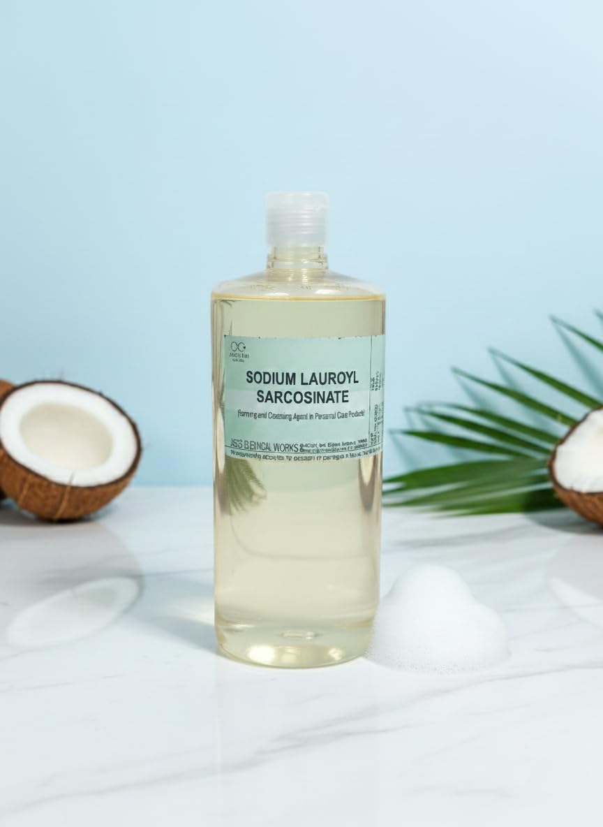 Ases Sodium Lauroyl Sarcosinate Liquid | 500g | Sulfate-Free Surfactant Base for DIY Shampoo, Body Wash & Face Cleanser | Gentle, Coconut-Derived Amino Acid Foaming Agent-image-40