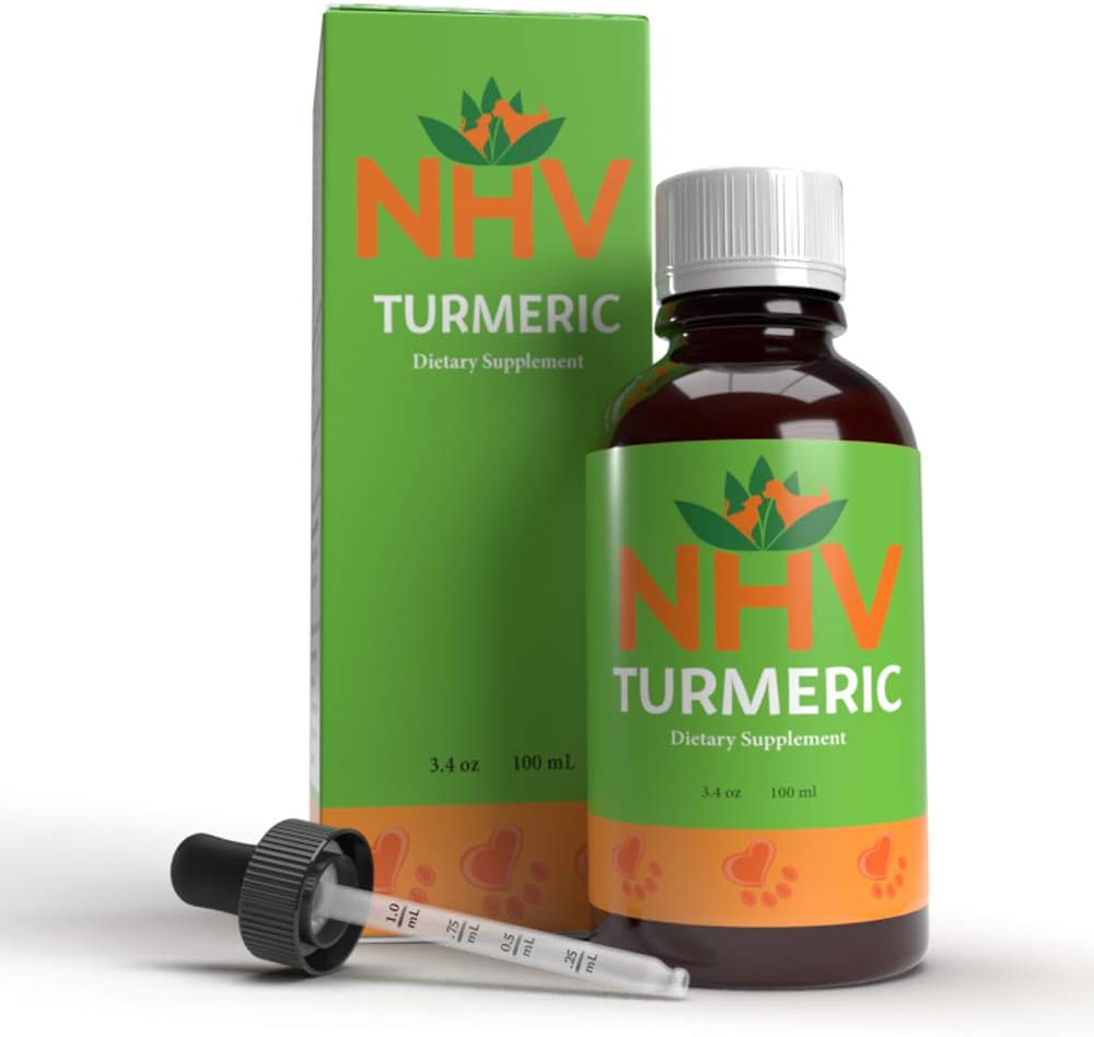 NHV Turmeric for Dog and Cat Joint Pain, Inflammation, Cancer Support | Liquid Supplement