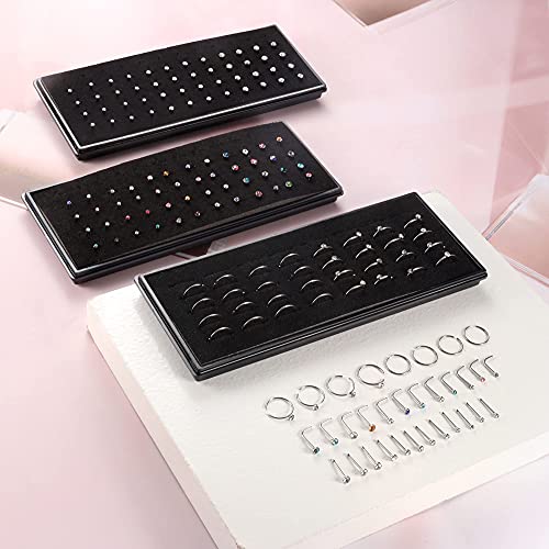 Ubjuliwa 160pcs 20G-22G 1.5mm 2mm 2.5mm Nose Studs Stainless Steel Nose Rings Studs Crystal Rhinestone Stud Nose Rings for Women Nose Piercing Jewelry - Image 5
