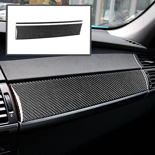 Carbon Fiber Car Interior Accessories Central Control Dashboard Glove Box Frame Cover Trim For BMW X5 E70 2007 2008 2009(left drive)