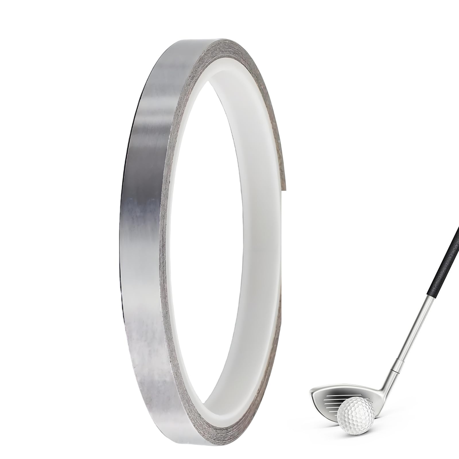 Raheem Golf Lead Tape 60g Roll 1.1cm Wide, Heavy Duty Self Adhesive Lead Weight Strips for Golf Club Driver Iron Putter, Adjust Swing Weight Balance for Club Head Shaft, Golf Accessories High Density