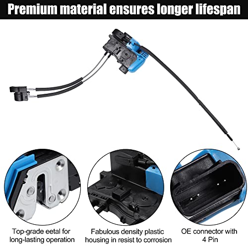 Image of ACROPIX Rear Right Passenger Side Power Door Lock Actuator Motor Fit for Hyundai Veloster - Pack of 1 Black Blue
