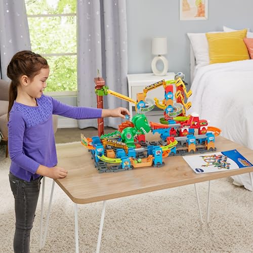 VTech Marble Rush T-Rex Dino Thrill Track Set - image 9