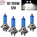 Produktbild Jurmann Trade GmbH® 4x Lampen H7 100W Xenon Optik 12V Halogen Glühlampe Super White Birnen