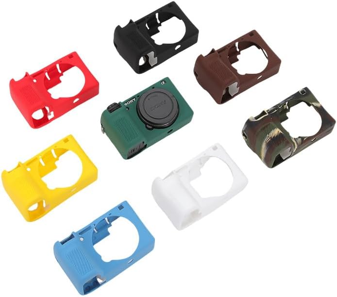 Camera Case for Sony Alpha A6000, Soft Silicone Protective Cover Housing Rubber Body Skin for Sony Alpha A6000 ILCE-6000 Digital SLR Camera Bag Light Blue - Image 7