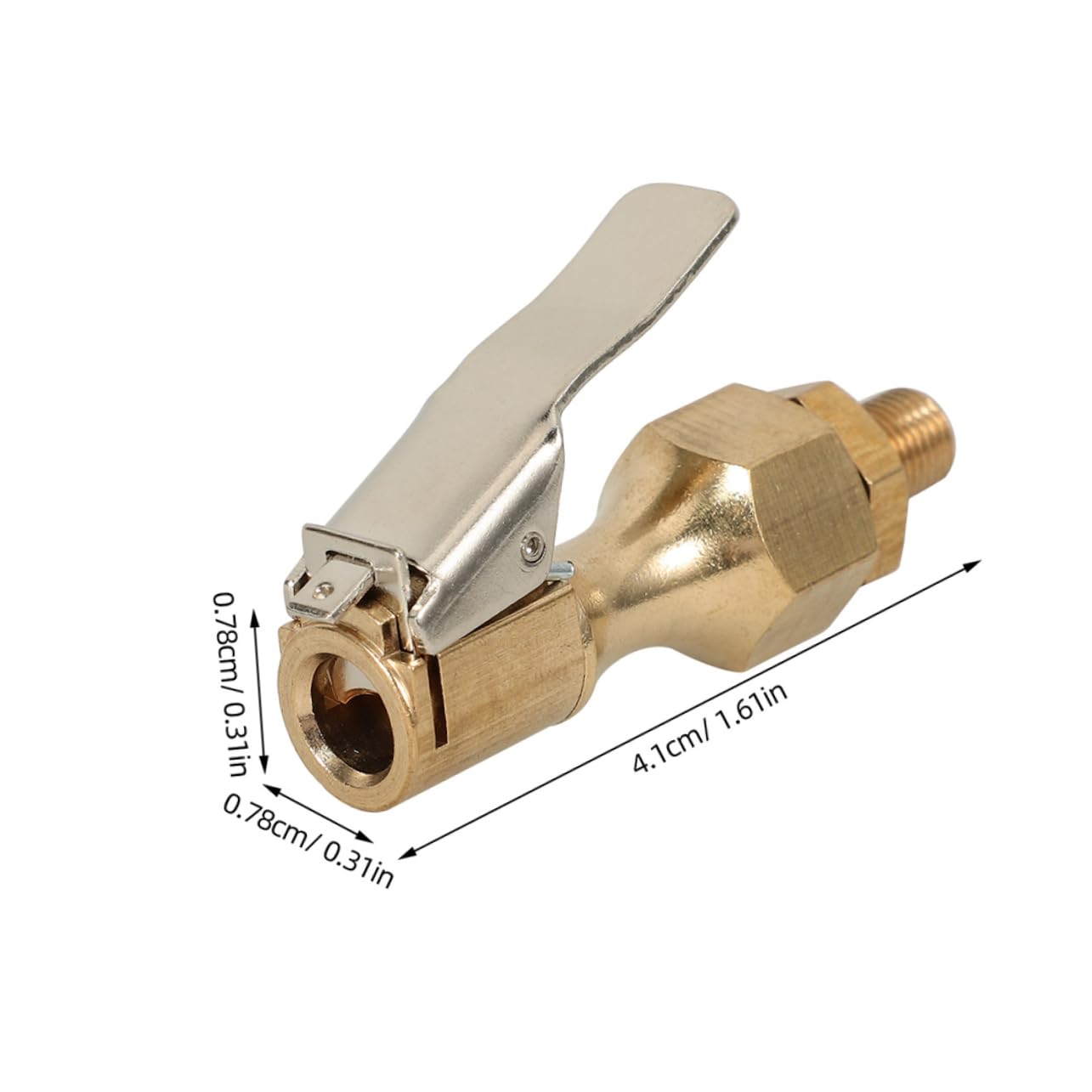 Beatifufu Essential Tire Inflator Tool Locking Air Chuck Clip for Car Tires Trucks