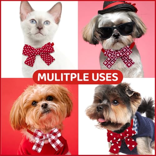 JEYORZY 4 pcs Fliege für Hunde und Katzen, Haustiere Fliege Hochzeit Fliege, Hund Hochzeit Formeller Hunde Hochzeits Bandana Halsband, Für Kleine Hunde Verstellbares Hochzeits Für Haustierhunde Party